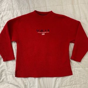 Vintage Red Polyester Vail Sweater